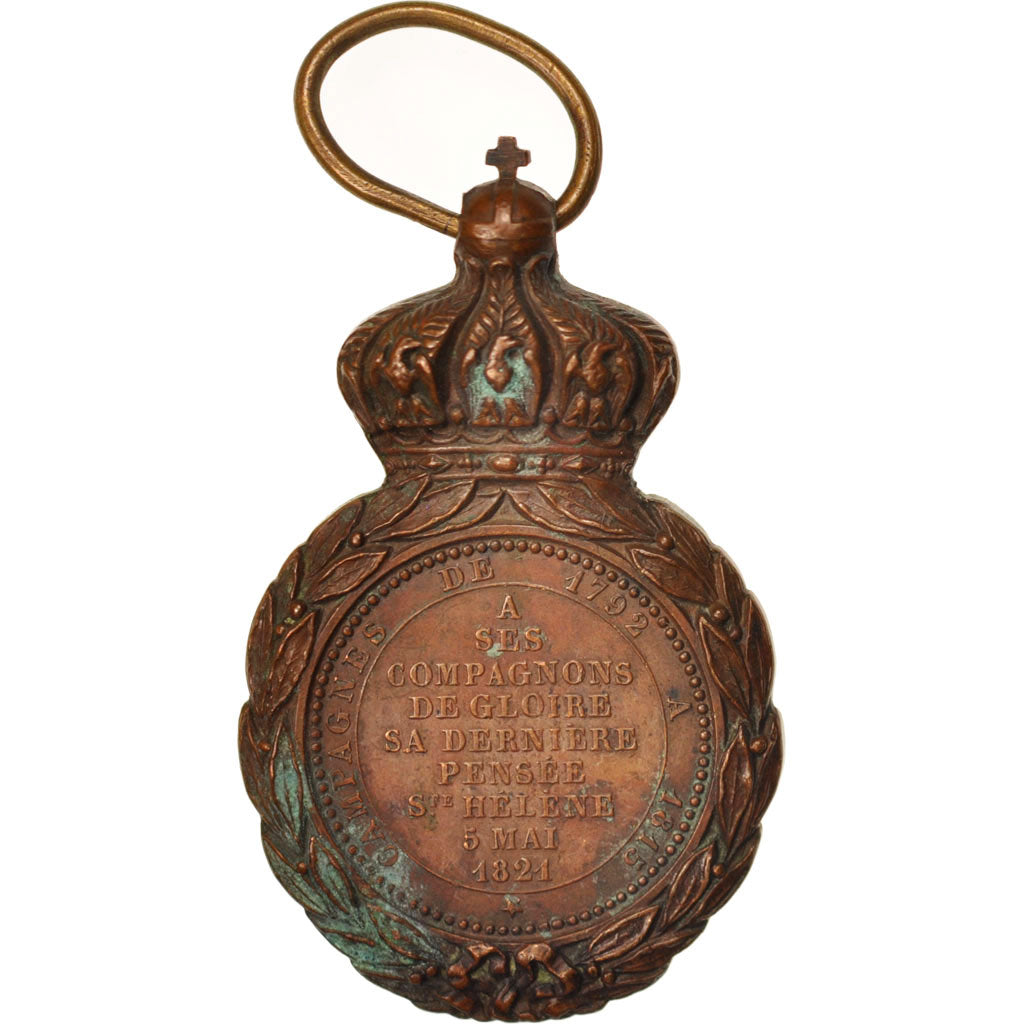 France, Saint Helena Medal, 1857, Good Quality, Bronze, 32