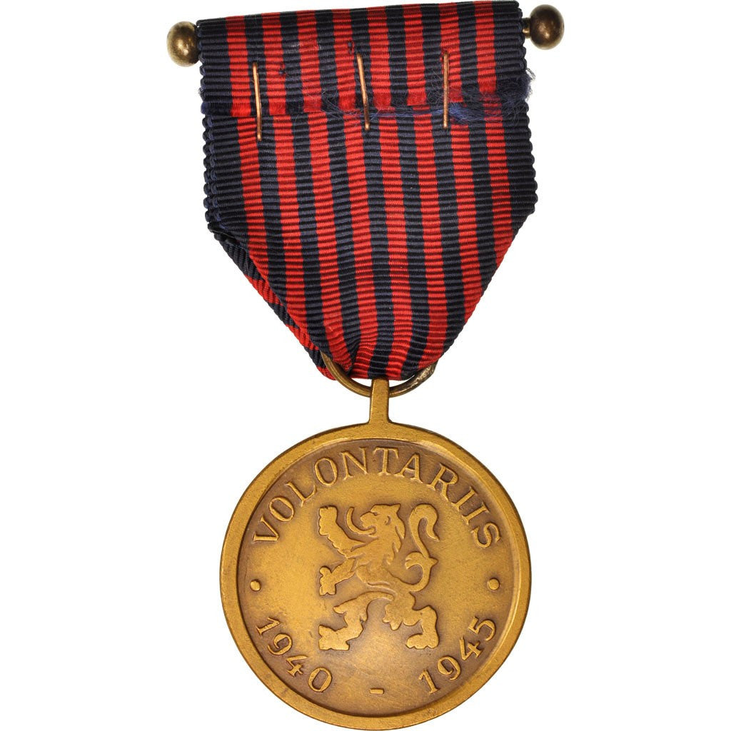 Belgium, Médaille du Volontaire 1940-1945, Medal, Excellent Quality, Bronze, 37