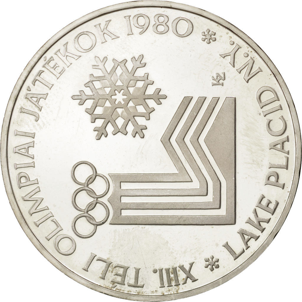 Hungary, 200 Forint, 1980, KM #618, MS(65-70), Silver, 16.14