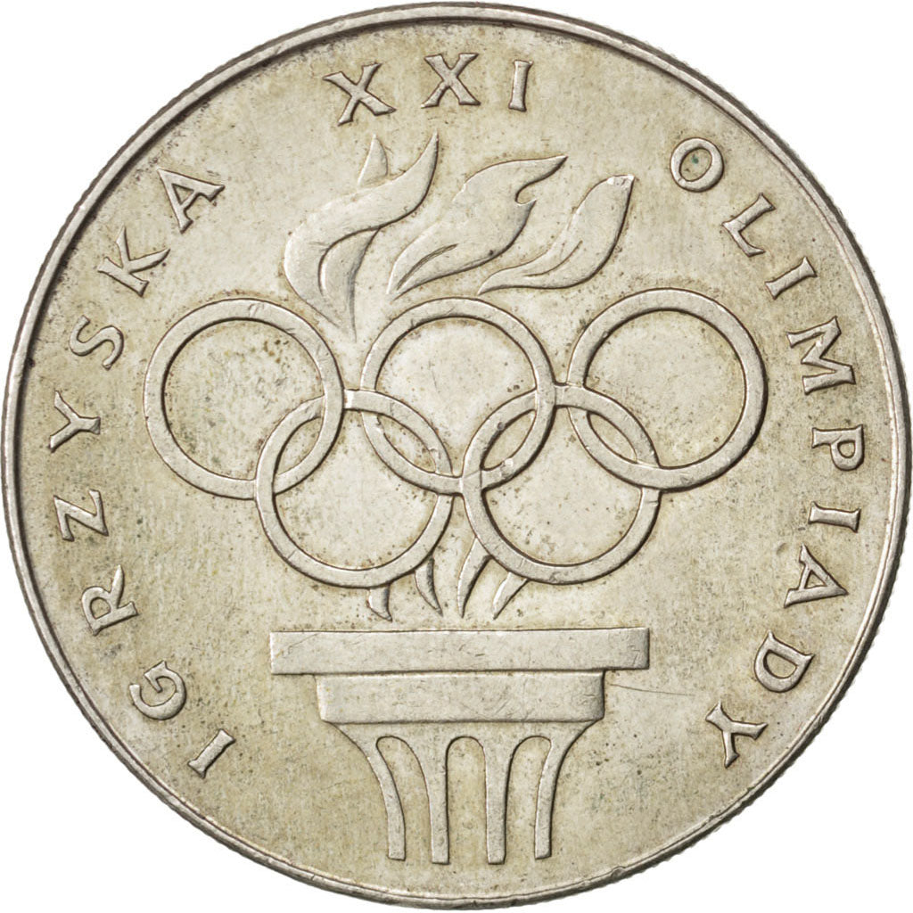 POLAND, 200 Zlotych, 1976, Warsaw, KM #86, AU(55-58), Silver, 31, 14.55