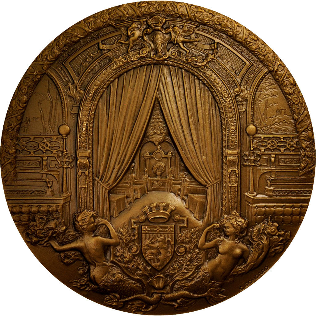 France, Medal, Gare de Paris-Lyon, Railway, 1987, C. Gondard, AU(55-58)