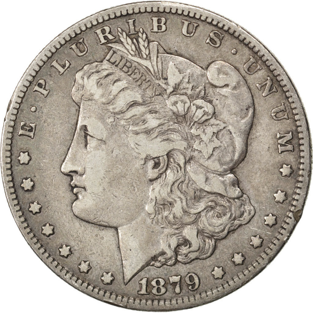 UNITED STATES, Morgan Dollar, Dollar, 1879, U.S. Mint, KM #110, EF(40-45),...
