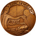 France, Medal, Orient Express, Railway, 1985, C. Gondard, AU(50-53), Bronze