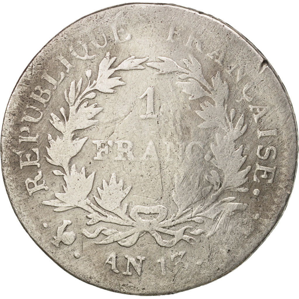 France, Napoléon I, Franc, 1805, Paris, VG(8-10), Silver, KM:656.1, Gadoury:443