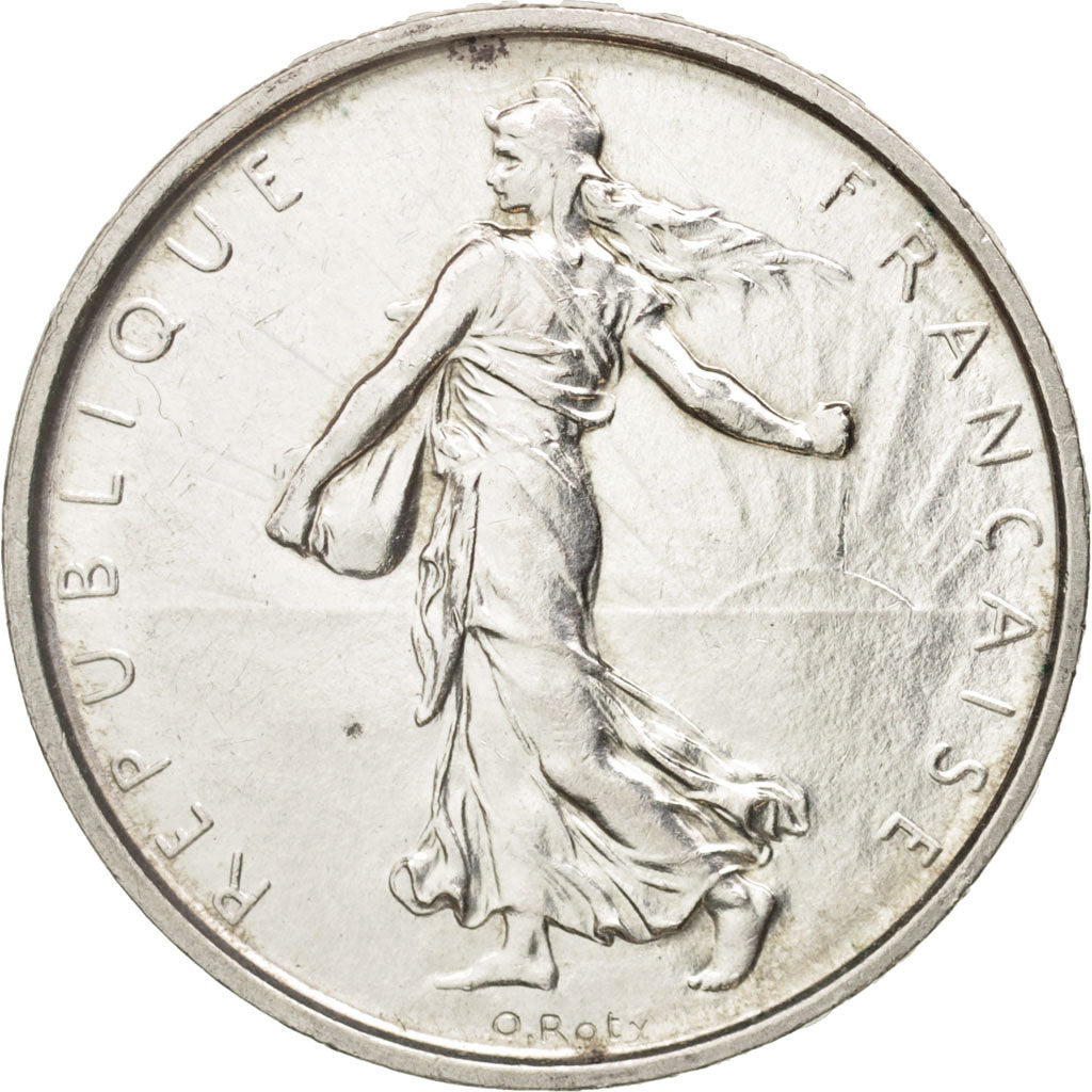 France, Semeuse, 5 Francs, 1963, AU(55-58), Silver, KM:926, Gadoury:770