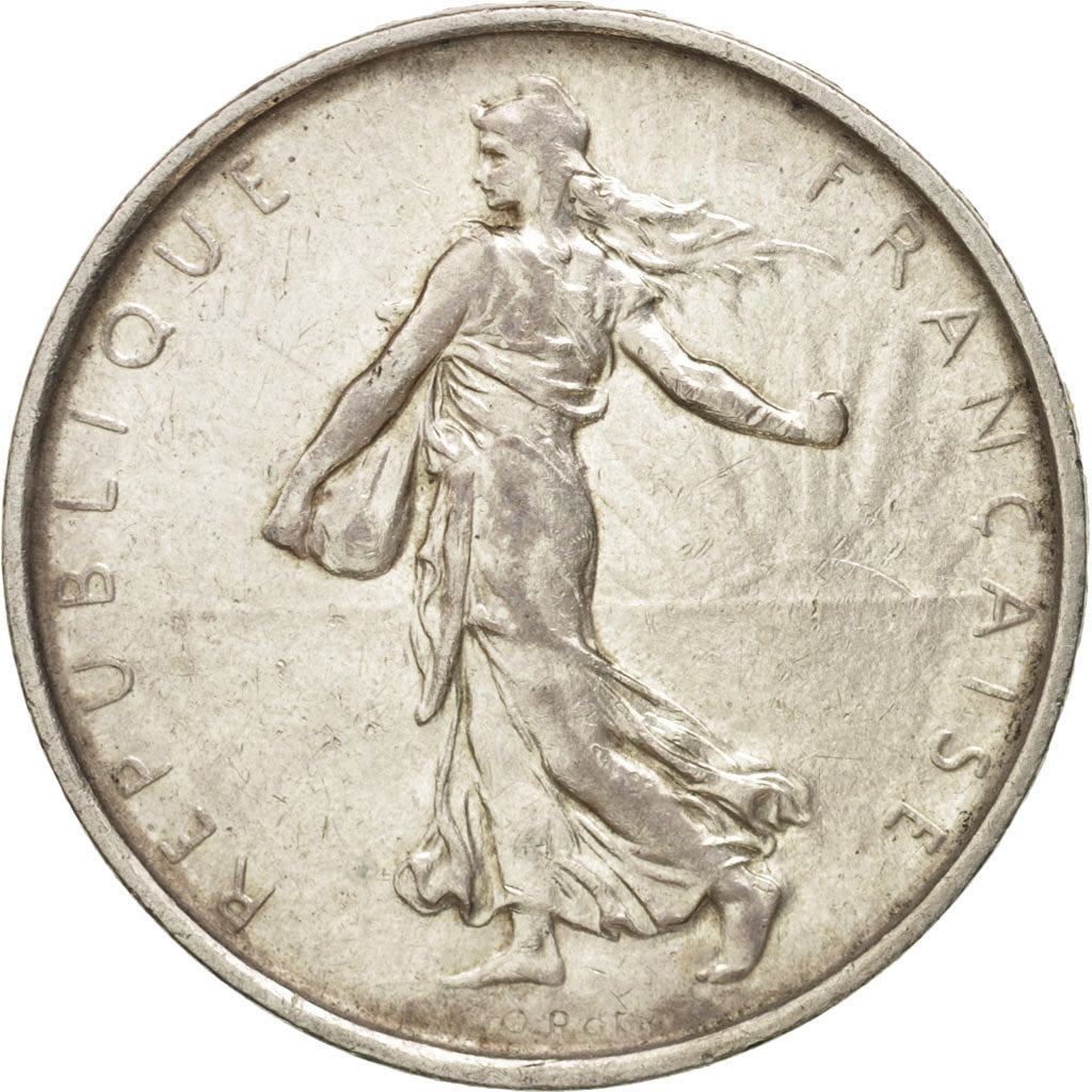 France, Semeuse, 5 Francs, 1968, AU(50-53), Silver, KM:926, Gadoury:770