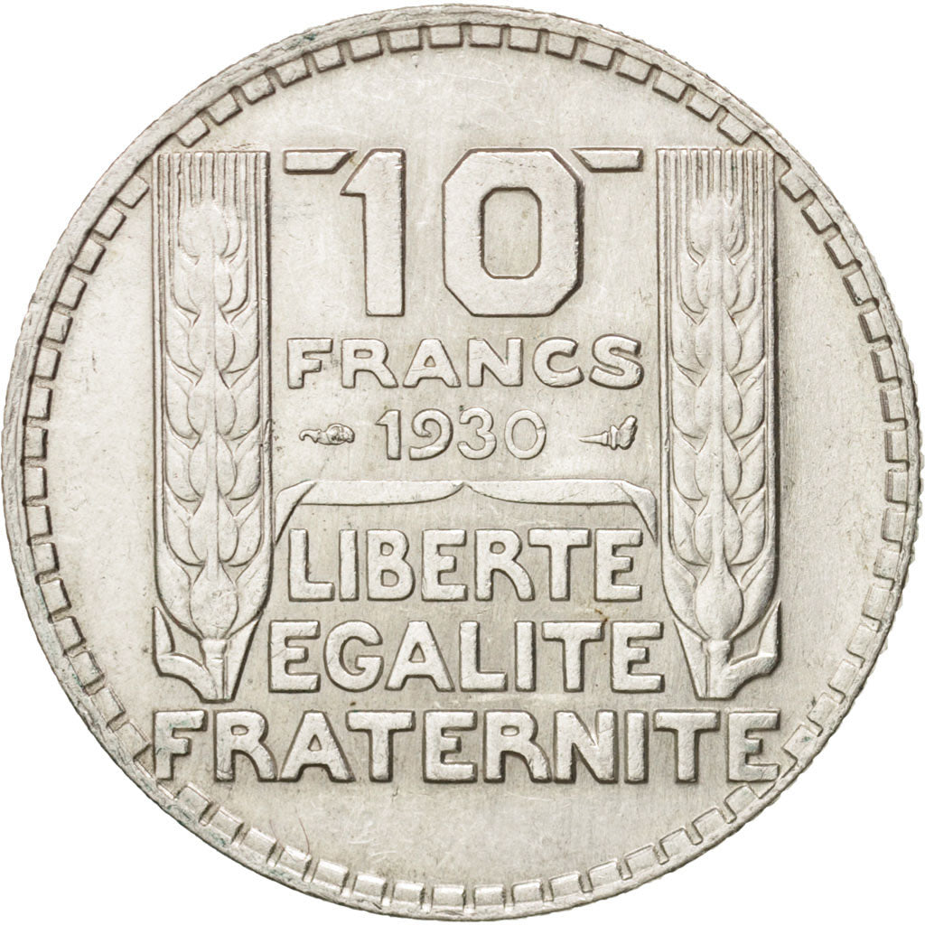 France, Turin, 10 Francs, 1930, Paris, AU(50-53), Silver, KM:878, Gadoury:801