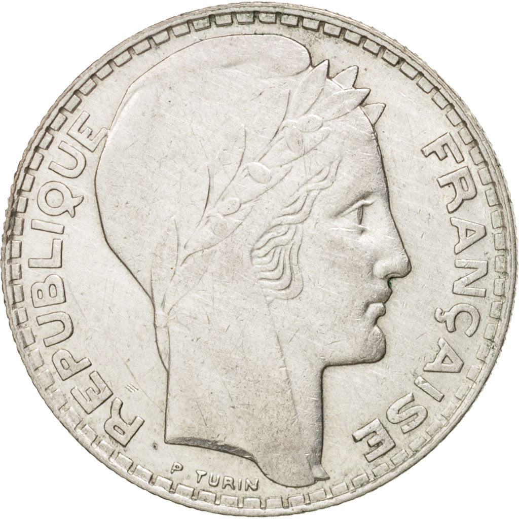 Coin, France, Turin, 10 Francs, 1934, Paris, EF(40-45), Silver, KM:878