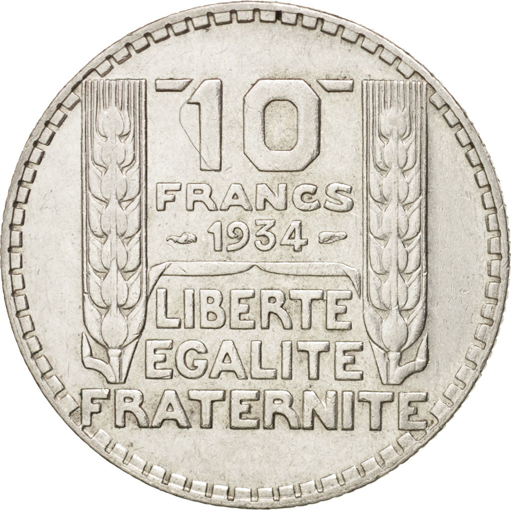 Coin, France, Turin, 10 Francs, 1934, Paris, EF(40-45), Silver, KM:878