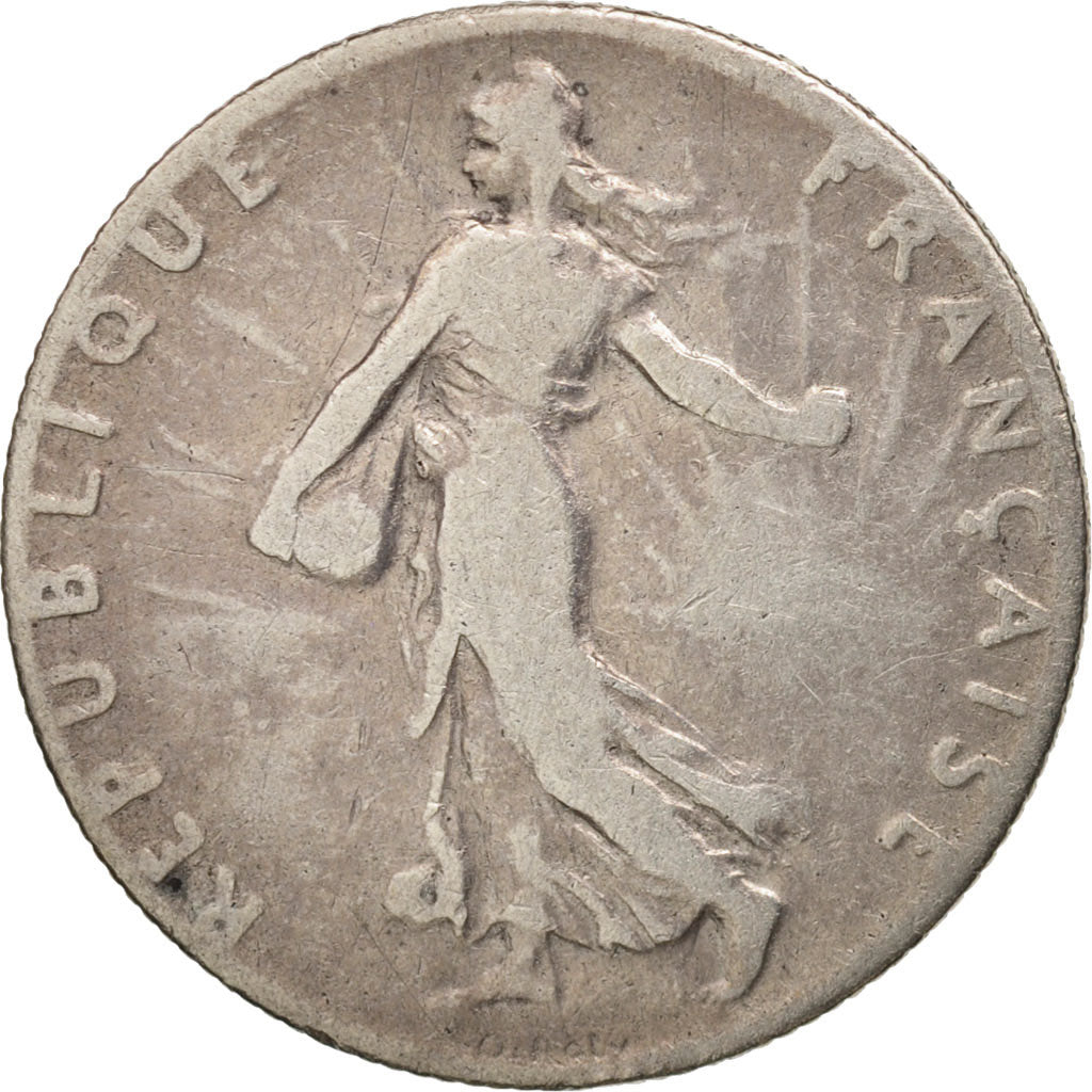 France, Semeuse, 50 Centimes, 1902, Paris, VF(20-25), Silver, KM:854