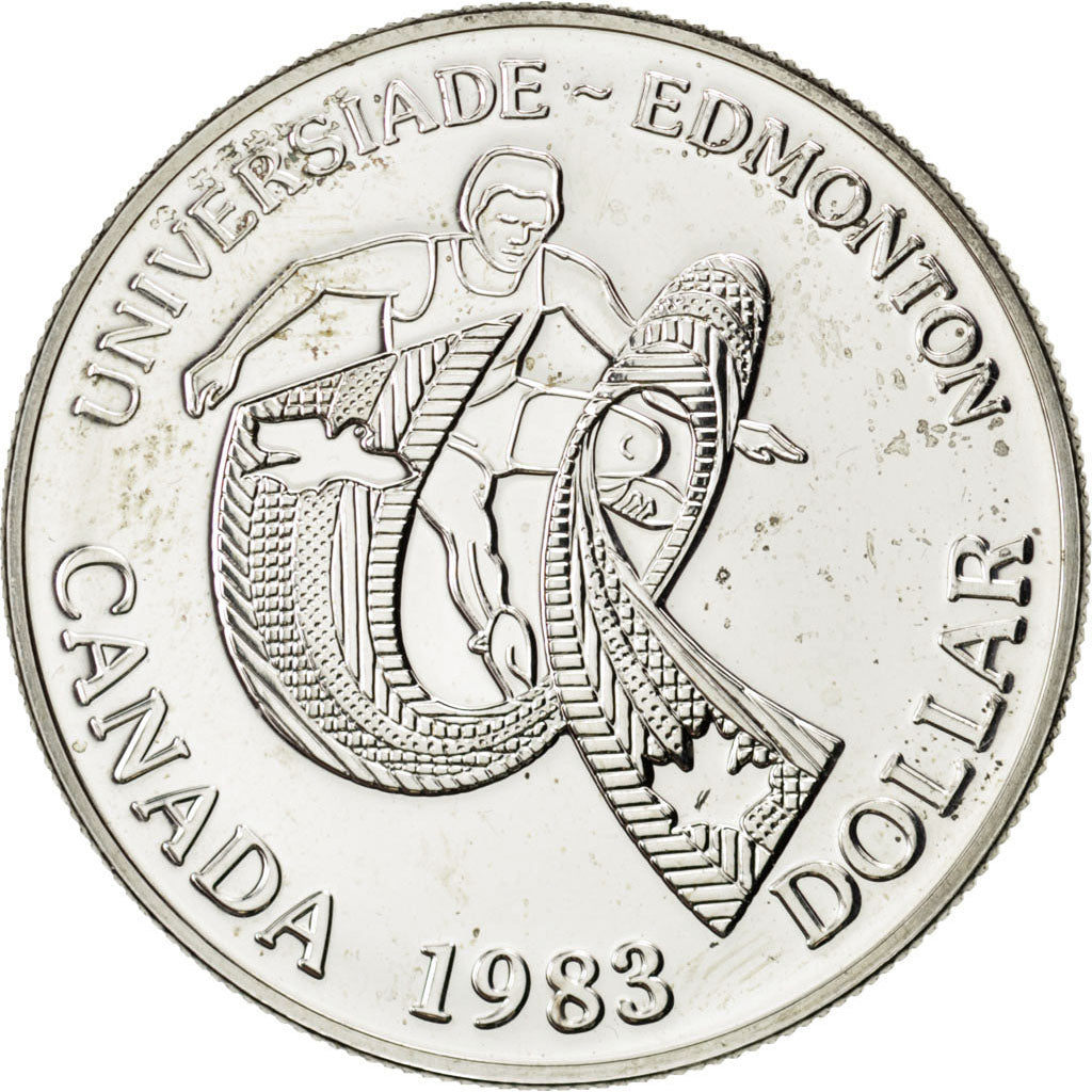 Canada, 1 Dollar, 1983, KM #138, MS(63), Silver, 23.34