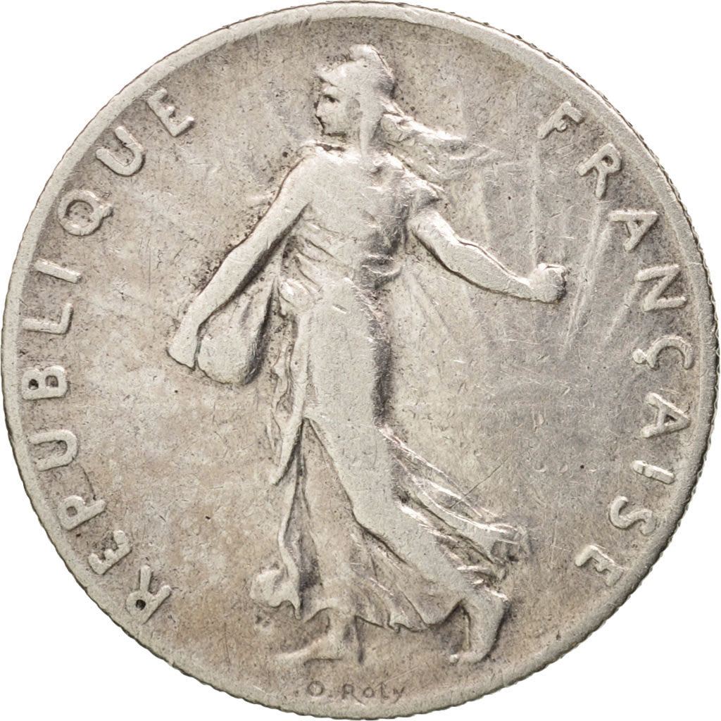 Coin, France, Semeuse, 50 Centimes, 1909, Paris, VF(30-35), Silver, KM:854
