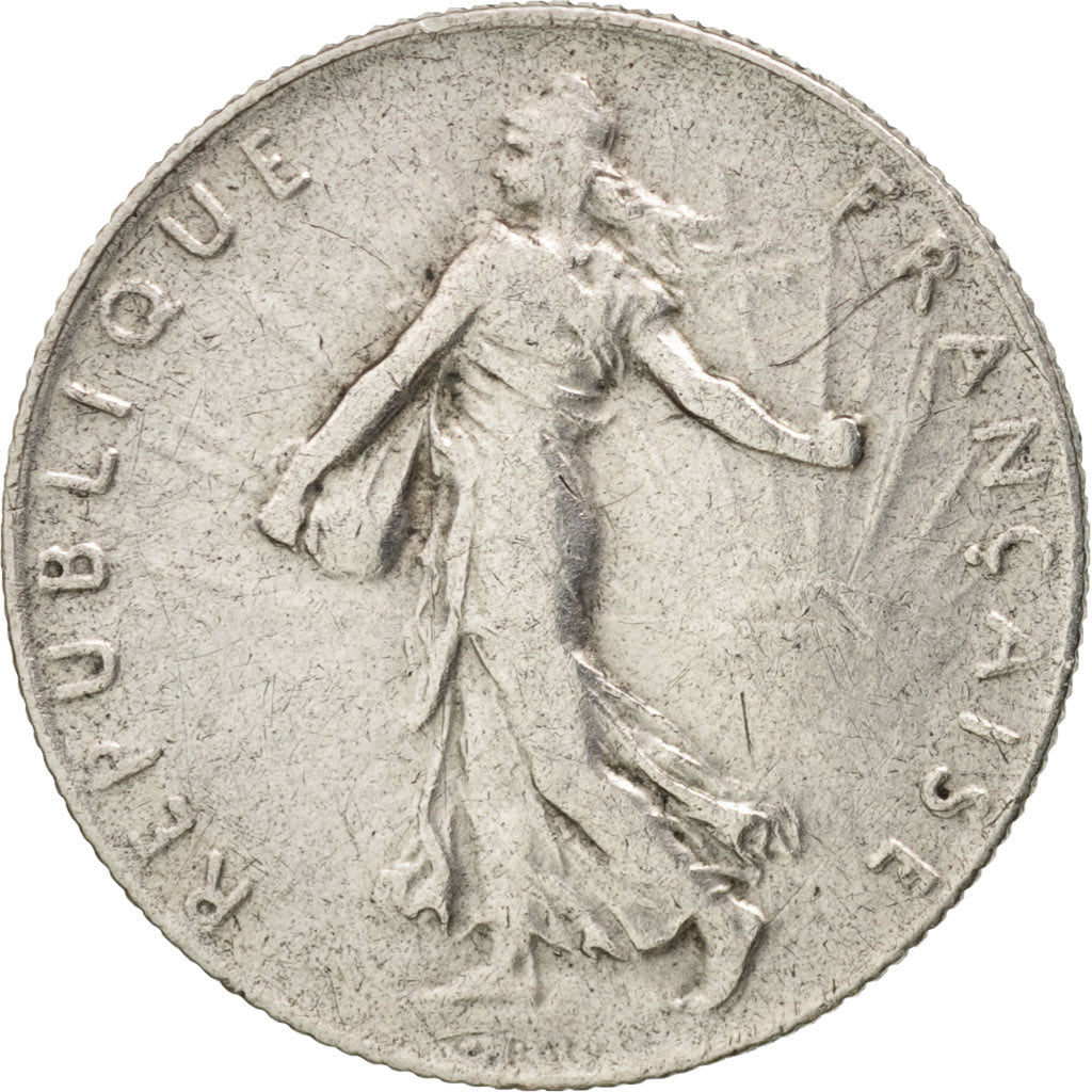 Coin, France, Semeuse, 50 Centimes, 1912, Paris, AU(50-53), Silver, KM:854