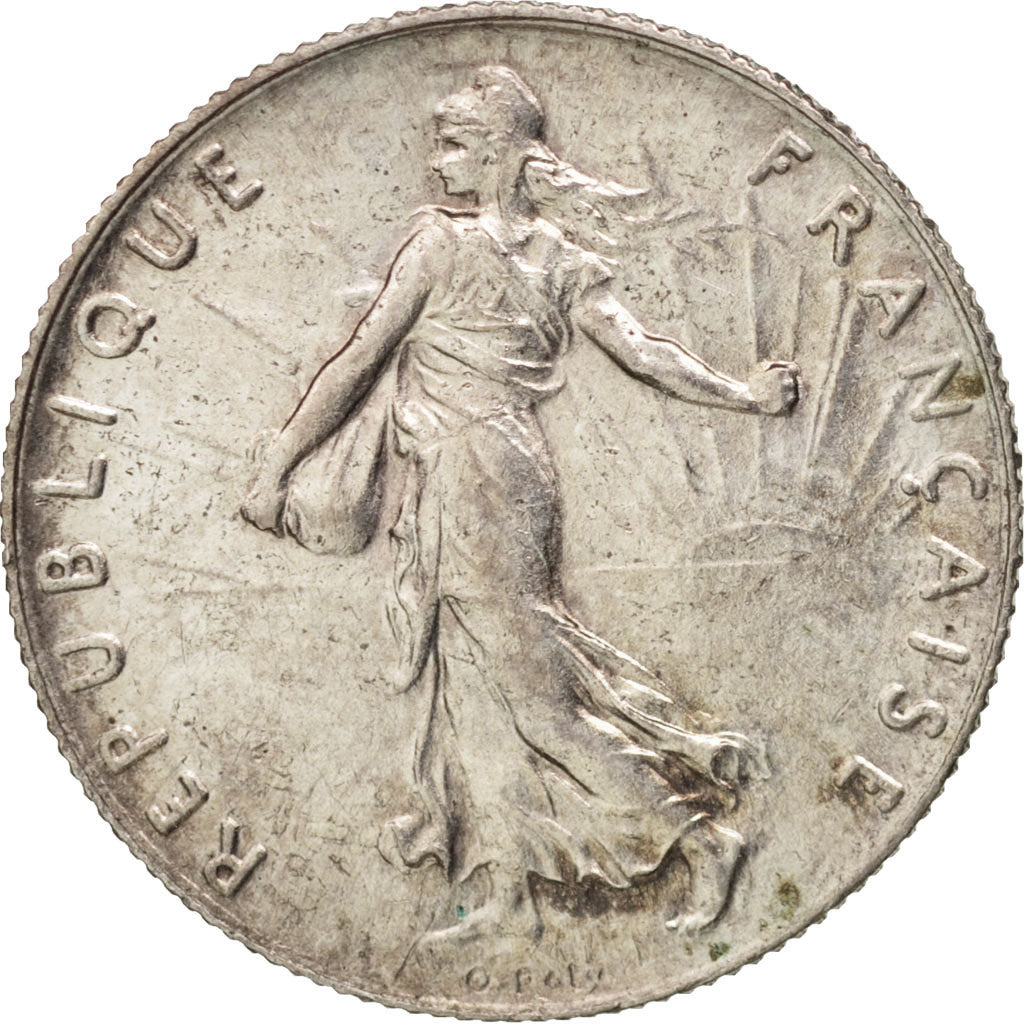 Coin, France, Semeuse, 50 Centimes, 1917, Paris, MS(60-62), Silver, KM:854
