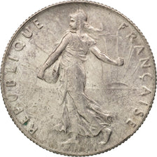 Coin, France, Semeuse, 50 Centimes, 1920, Paris, AU(55-58), Silver, KM:854