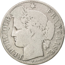 France, Cérès, 50 Centimes, 1881, Paris, F(12-15), Silver, KM:834.1