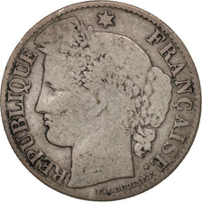 Moneta, Francja, Cérès, 50 Centimes, 1886, Paris, VF(20-25), Srebro, KM:834.1