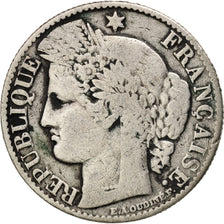 France, Cérès, 50 Centimes, 1888, Paris, VF(20-25), Silver, KM:834.1