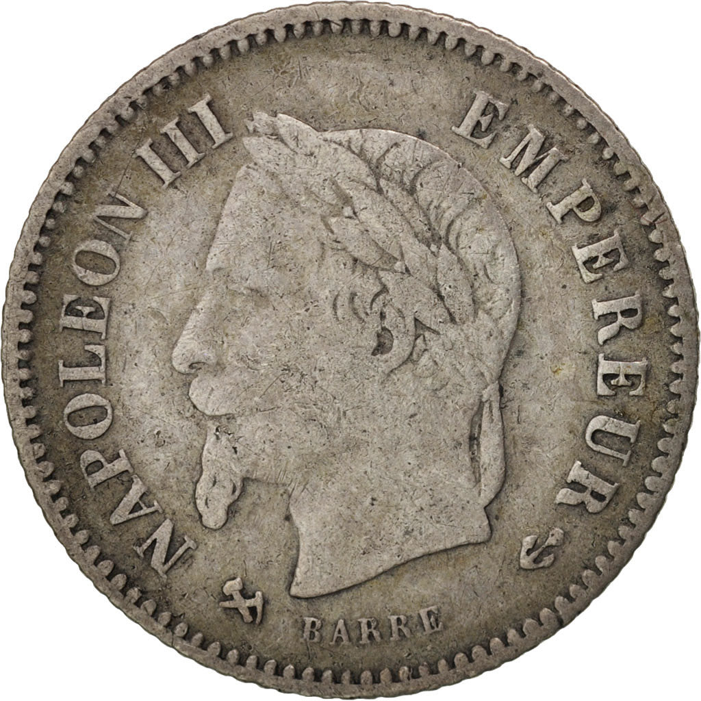Coin, France, Napoleon III, Napoléon III, 20 Centimes, 1867, Bordeaux
