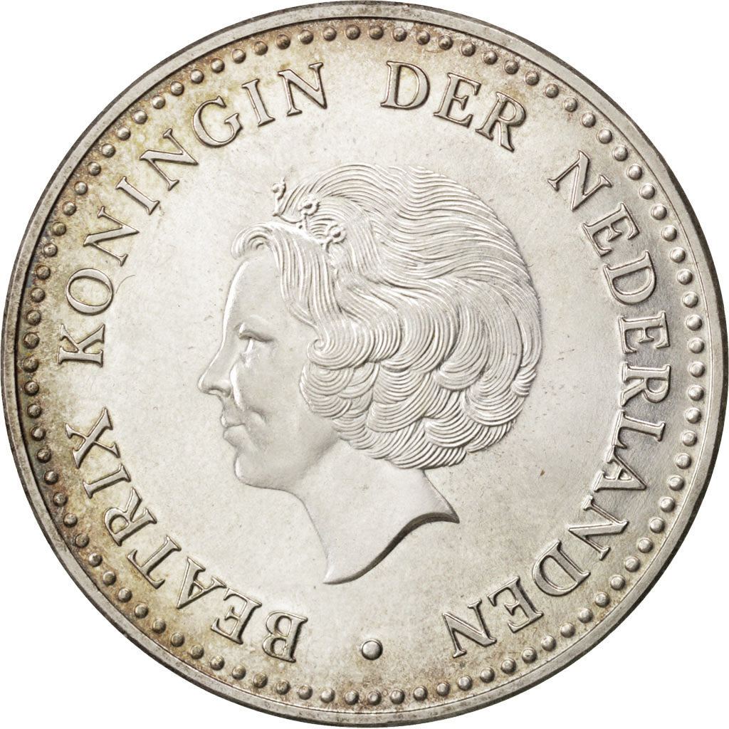 Netherlands Antilles, 50 Gulden, 1980, KM #28, MS(63), Silver, 23.96