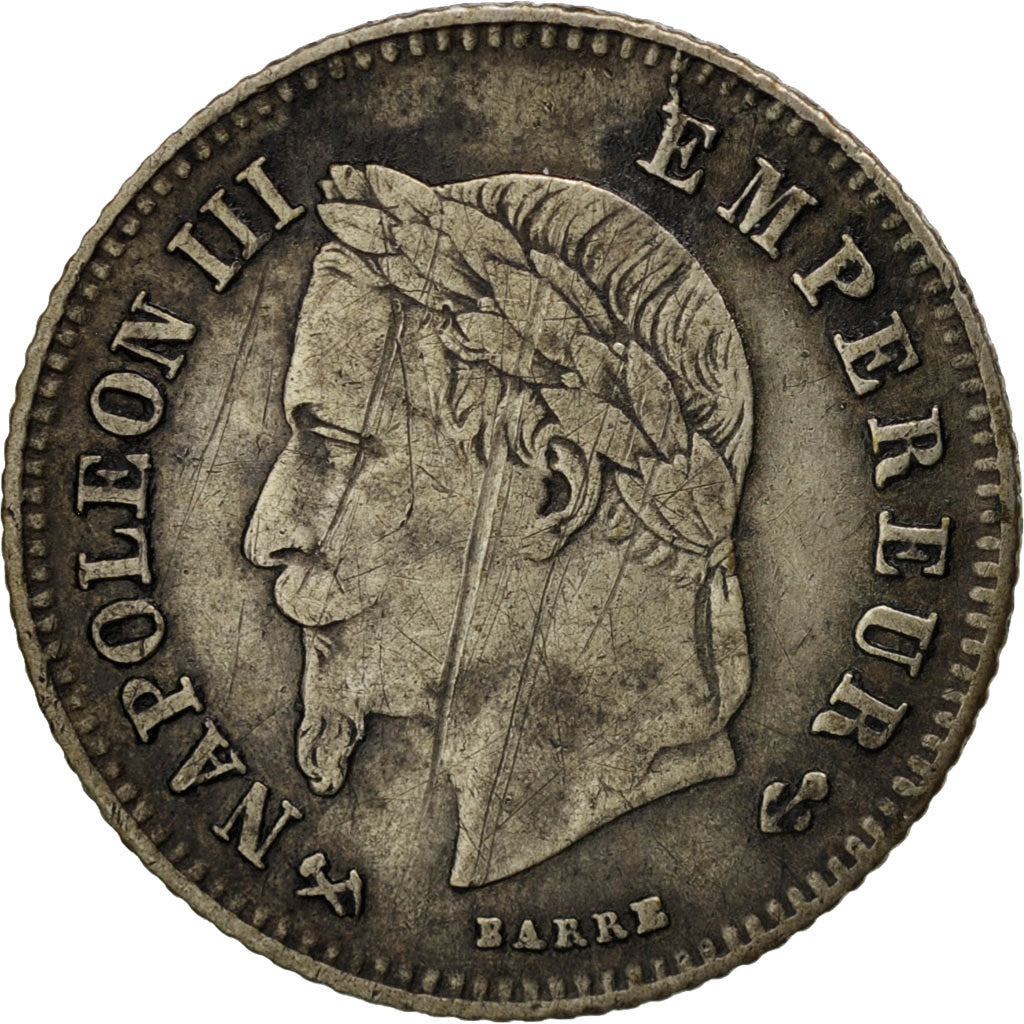 Munten, Frankrijk, Napoleon III, Napoléon III, 20 Centimes, 1864, Bordeaux