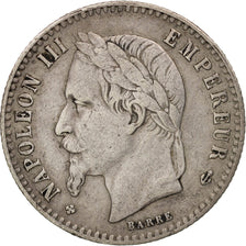 Moneta, Francja, Napoleon III, Napoléon III, 50 Centimes, 1864, Strasbourg