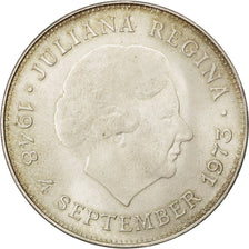 NETHERLANDS, 10 Gulden, 1973, KM #196, MS(63), Silver, 38, 24.94