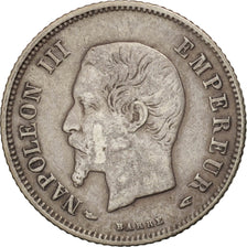 Francia, Napoleon III, Napoléon III, 20 Centimes, 1853, Paris, BB, Argento