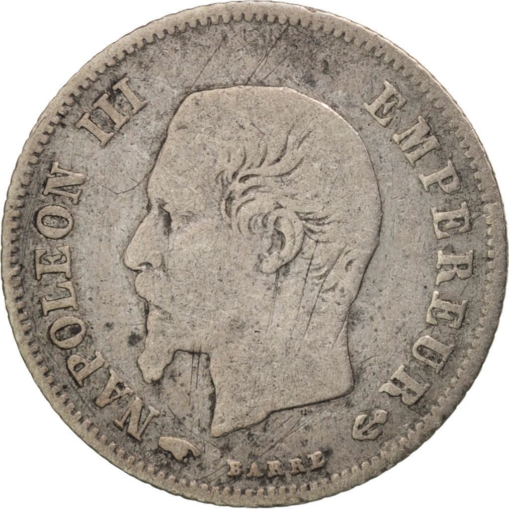 France, Napoleon III, Napoléon III, 20 Centimes, 1859, Paris, TB, Argent