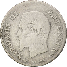 Monnaie, France, Napoleon III, Napoléon III, 20 Centimes, 1860, Paris, B+