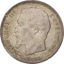 France, Napoleon III, Napoléon III, 50 Centimes, 1856, Paris, AU(50-53)