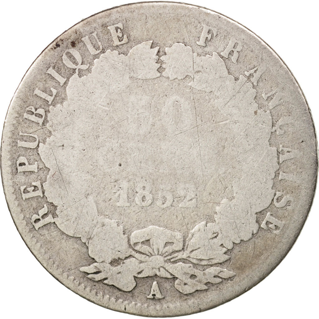 France, Napoléon III, 50 Centimes, 1852, Paris, F(12-15), Silver, KM:793
