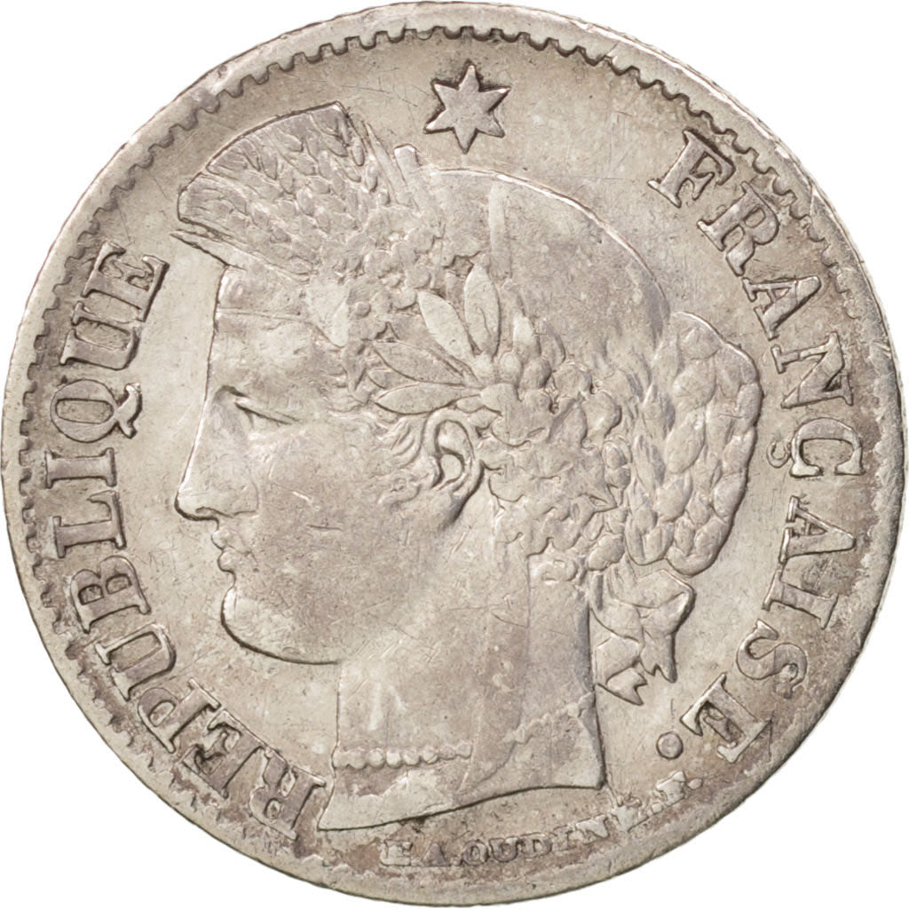 Munten, Frankrijk, Cérès, 20 Centimes, 1850, Paris, ZF, Zilver, KM:758.1