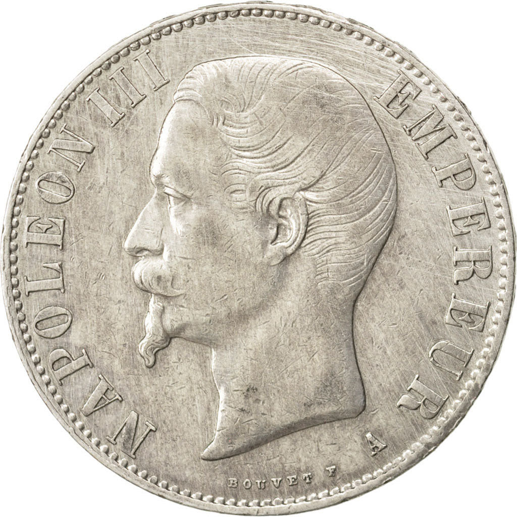 Munten, Frankrijk, Napoleon III, Napoléon III, 5 Francs, 1856, Paris, ZF