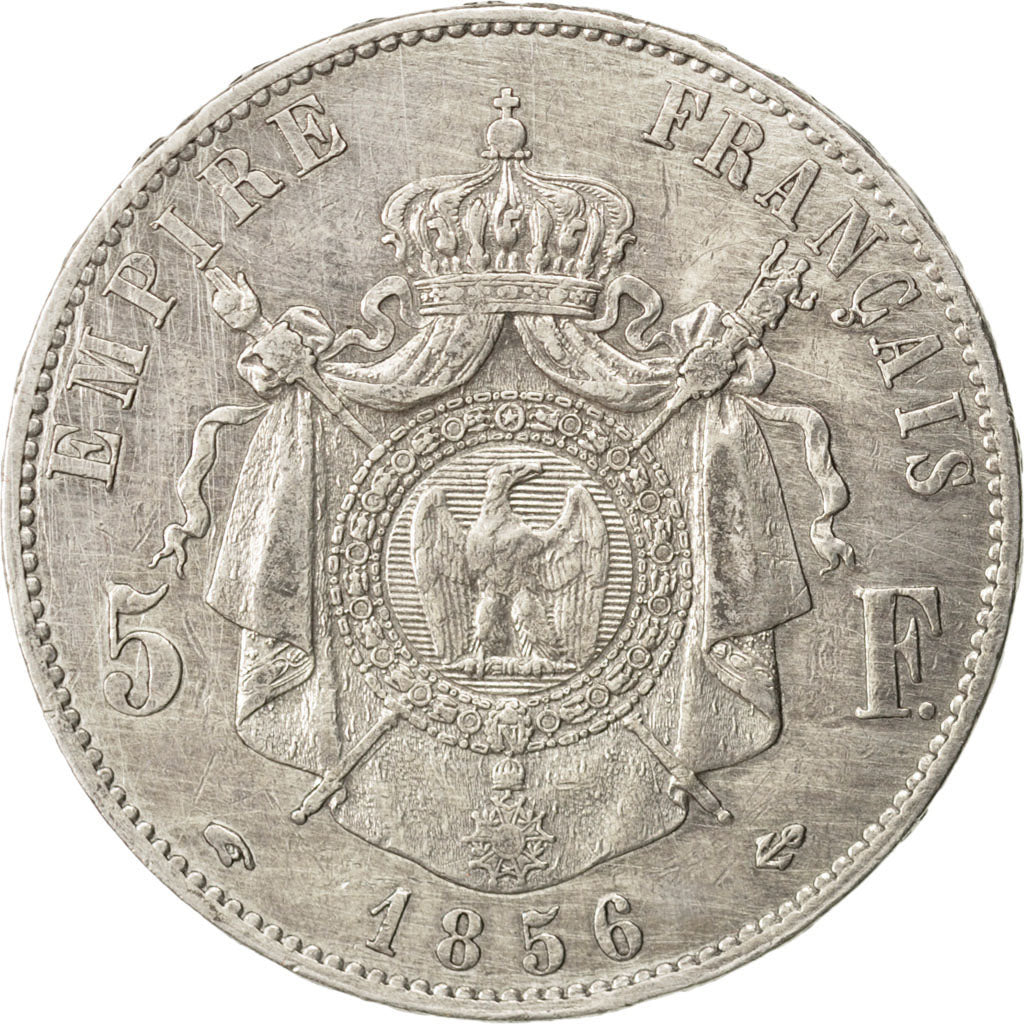 Munten, Frankrijk, Napoleon III, Napoléon III, 5 Francs, 1856, Paris, ZF