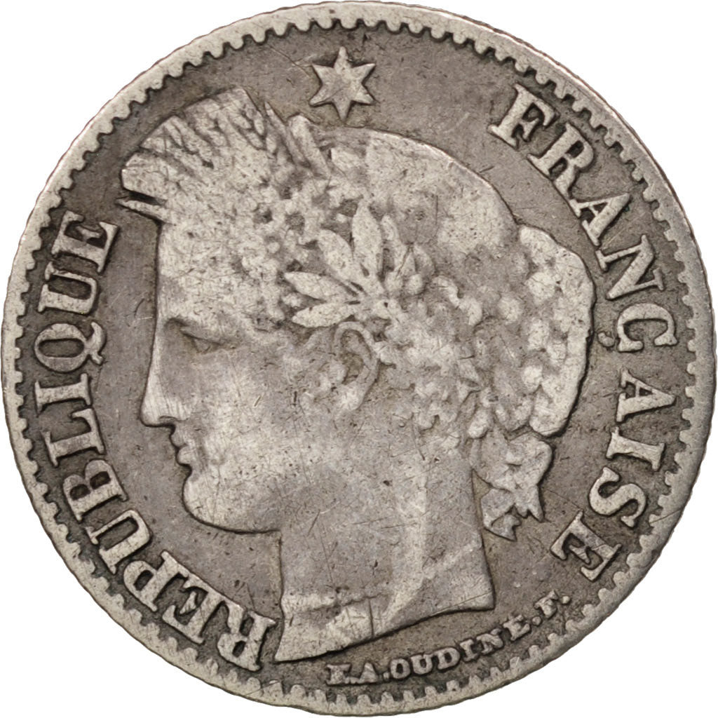 France, Cérès, 20 Centimes, 1851, Paris, VF(30-35), Silver, KM:758.1