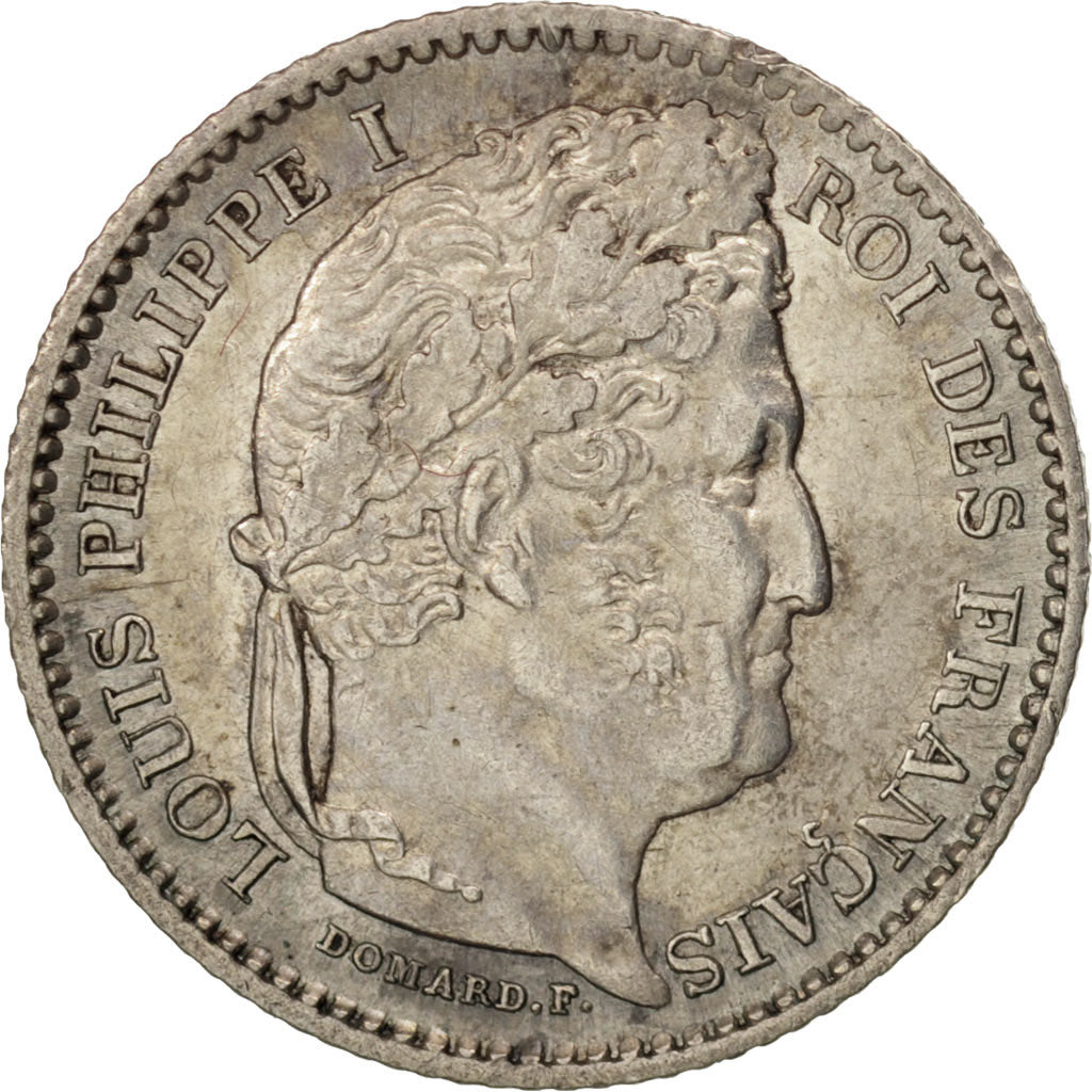 France, Louis-Philippe, 25 Centimes, 1847, Paris, EF(40-45), Silver, KM:755.1