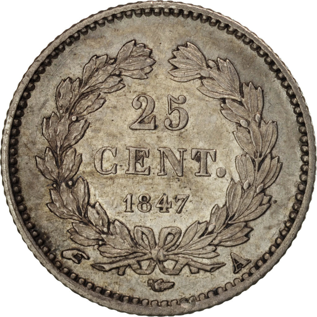France, Louis-Philippe, 25 Centimes, 1847, Paris, EF(40-45), Silver, KM:755.1