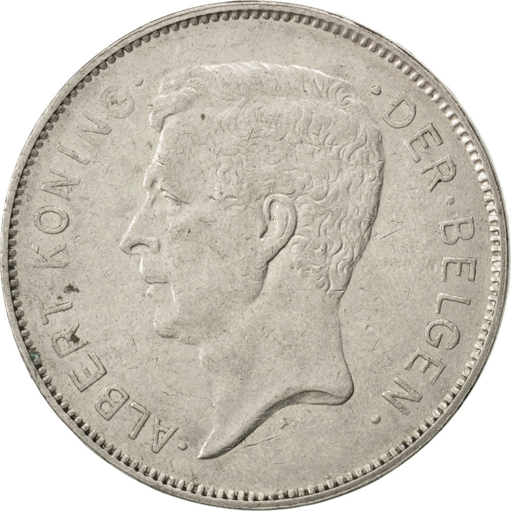 Belgio, 20 Francs, 20 Frank, 1932, BB, Nichel, KM:102
