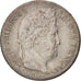 Francia, Louis-Philippe, 1/4 Franc, 1844, Paris, BB, Argento, KM:740.1, Gadou...
