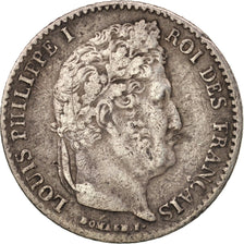 Münze, Frankreich, Louis-Philippe, 1/4 Franc, 1835, Paris, S+, Silber