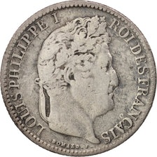 Frankreich, Louis-Philippe, 50 Centimes, 1847, Paris, VF(20-25), Silver