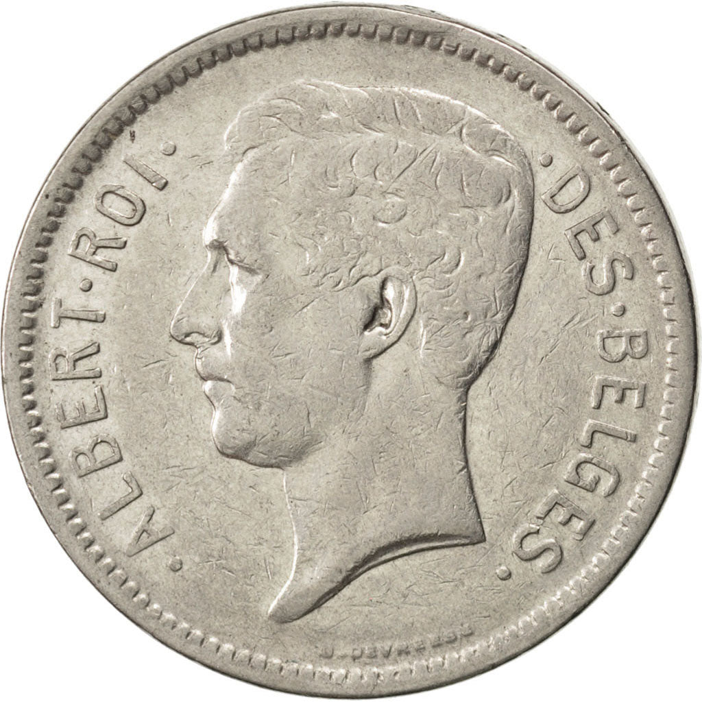 Coin, Belgium, 5 Francs, 5 Frank, 1931, EF(40-45), Nickel, KM:97.1