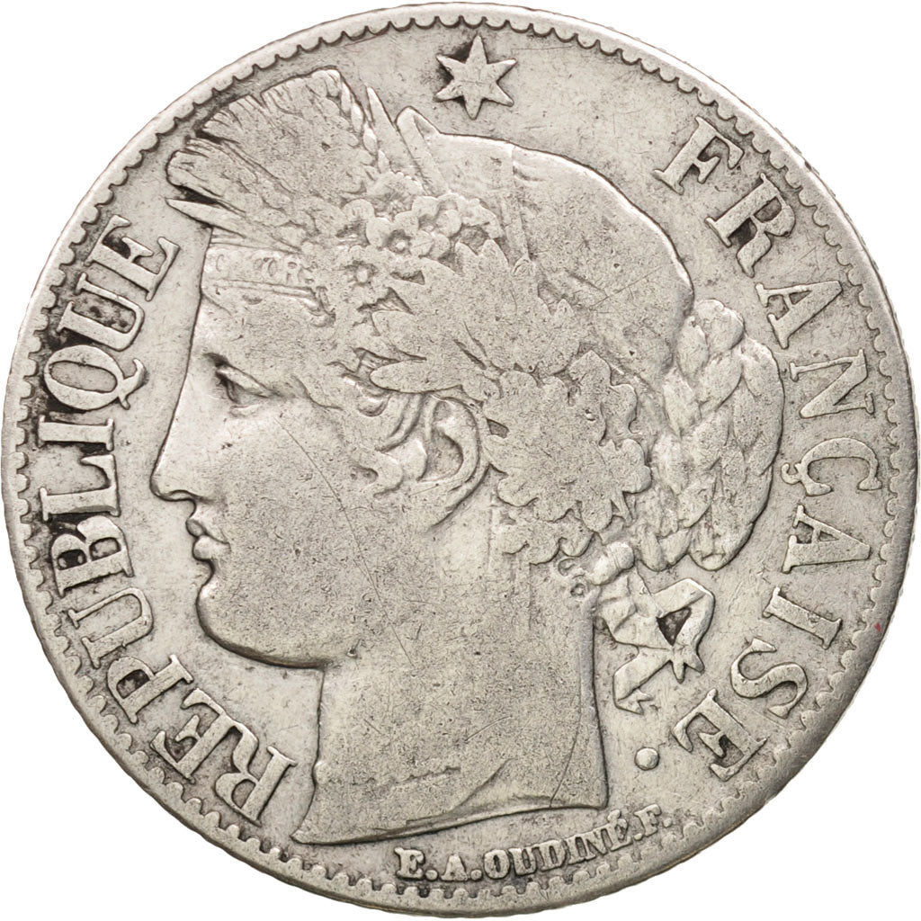 Coin, France, Cérès, Franc, 1888, Paris, VF(30-35), Silver, KM:822.1