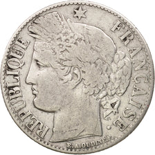 Coin, France, Cérès, Franc, 1888, Paris, VF(30-35), Silver, KM:822.1