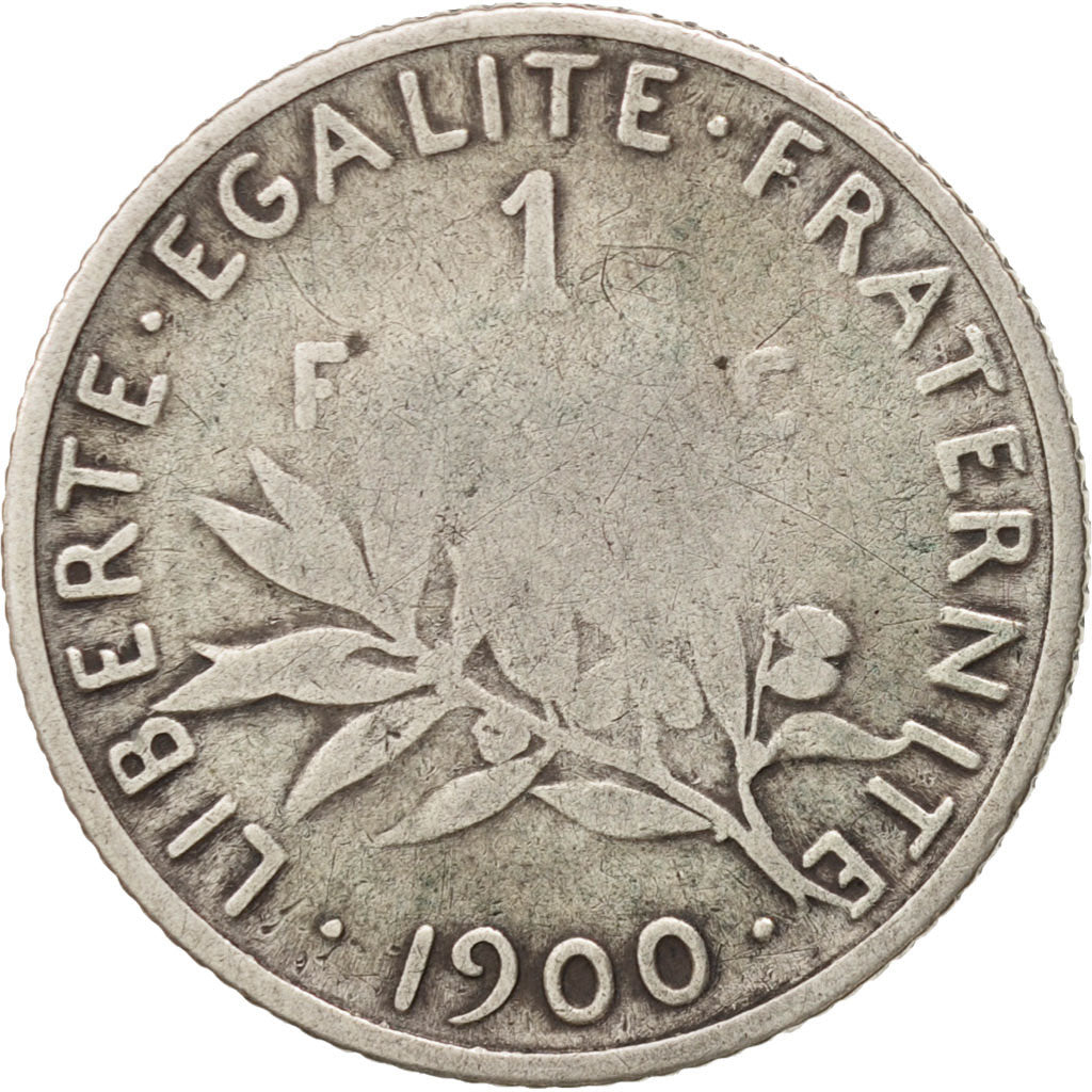 Moneta, Francia, Semeuse, Franc, 1900, Paris, B+, Argento, KM:844.1, Gadoury:467