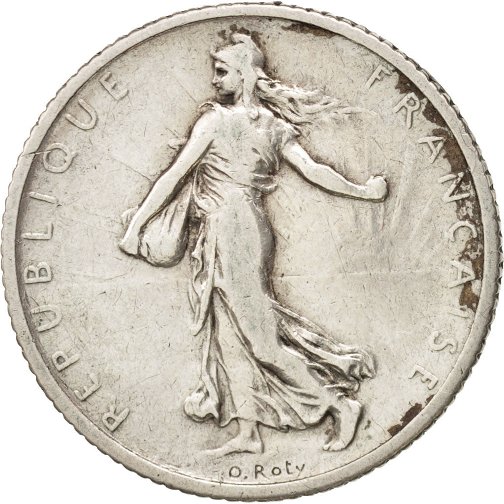 France, Semeuse, Franc, 1901, Paris, TB, Argent, KM:844.1, Gadoury:467