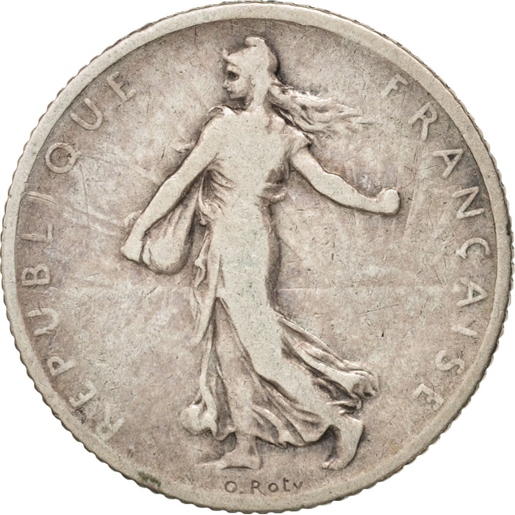 France, Semeuse, Franc, 1902, Paris, VF(20-25), Silver, KM:844.1, Gadoury:467
