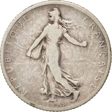 France, Semeuse, Franc, 1902, Paris, VF(20-25), Silver, KM:844.1, Gadoury:467