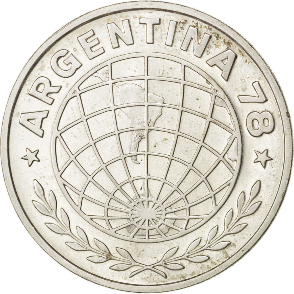 ARGENTINA, 3000 Pesos, 1977, KM #80, MS(63), Silver, 24.90
